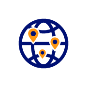 Icono de cobertura internacional para soluciones GuruSoft